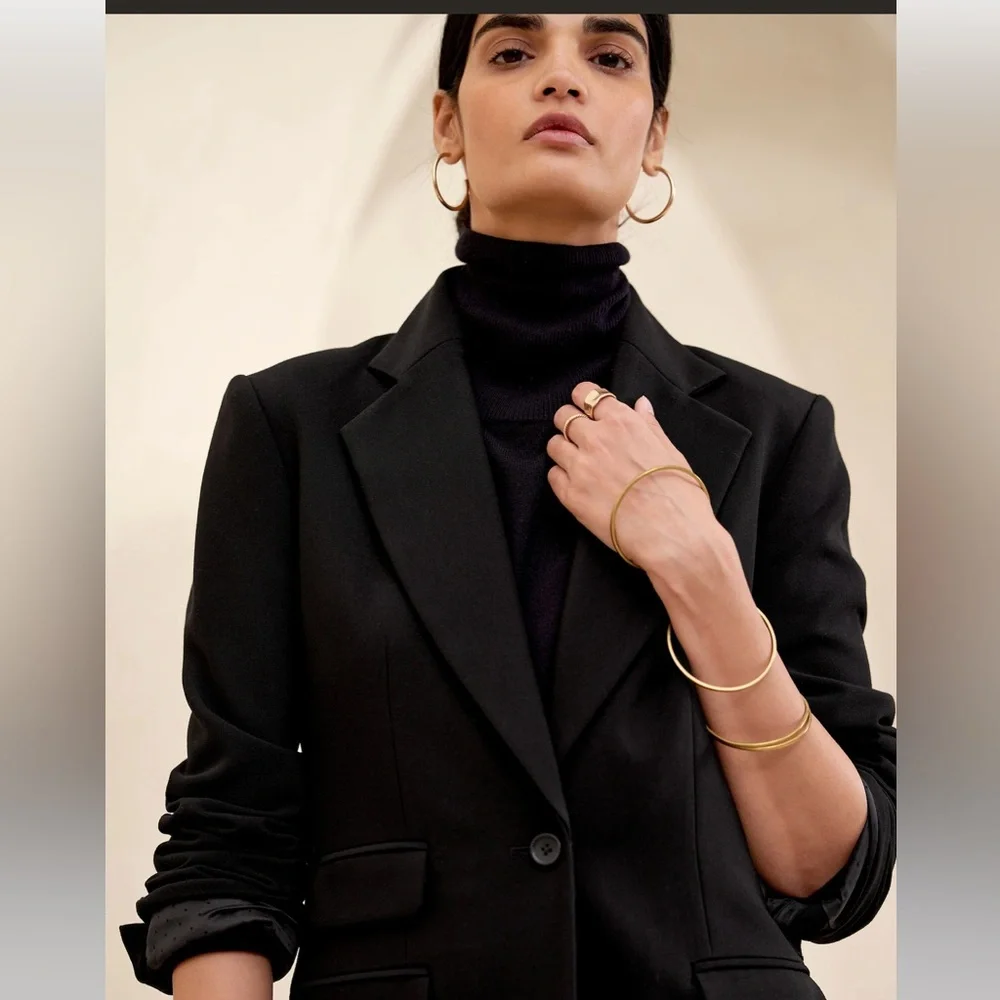 NWT! Banana Republic black Riding Suit Jacket - Multiple Sizes - Picture 3 of 5